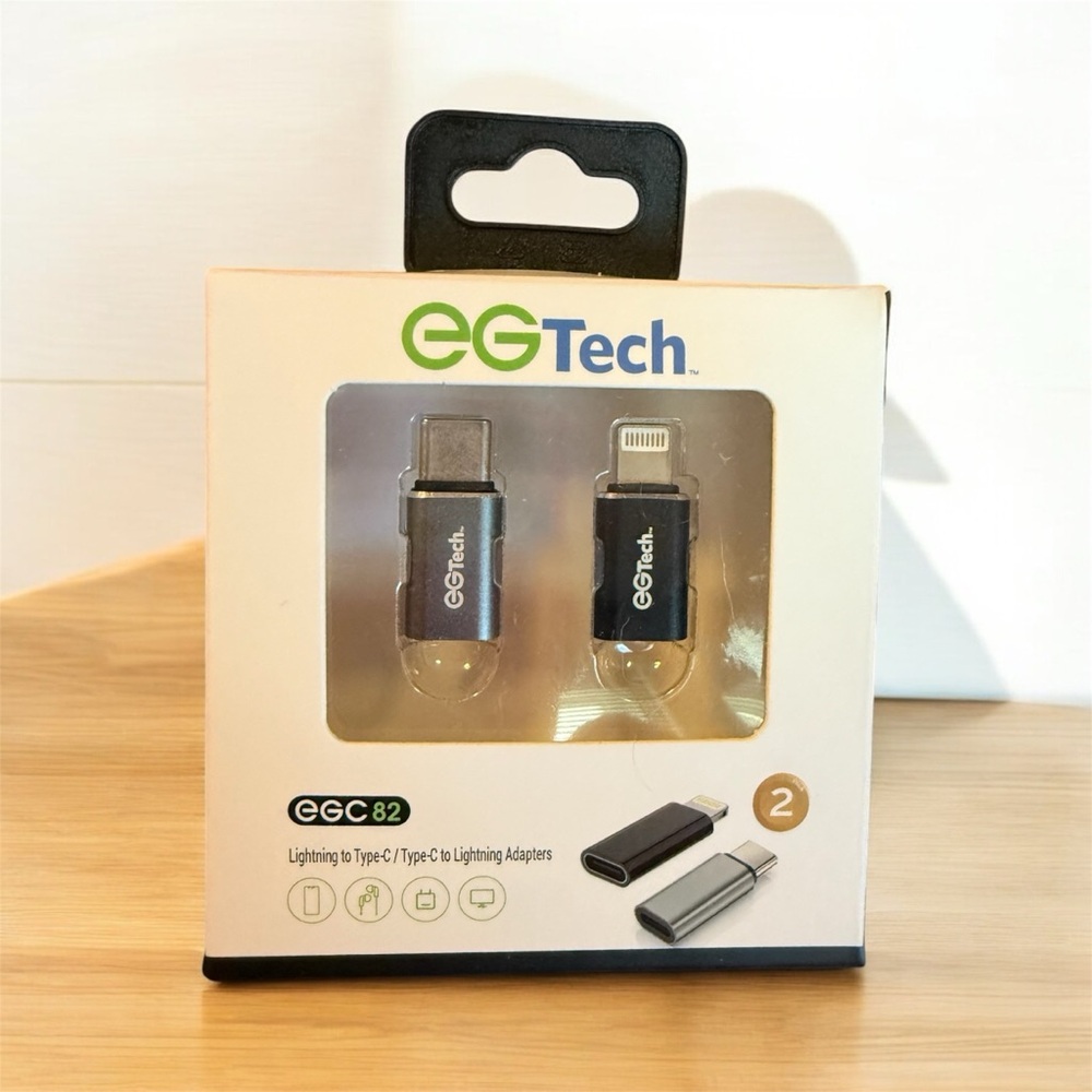 EG Tech Lightning to Type-C Adapter Set